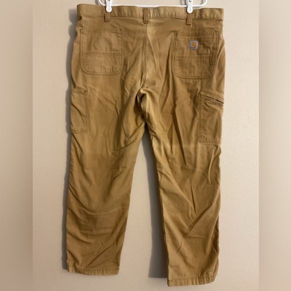 Carhartt Relaxed Fit Tan Men’s Cargo Pants w/ Lots of Pockets size‎ 44x30 - Picture 3 of 6